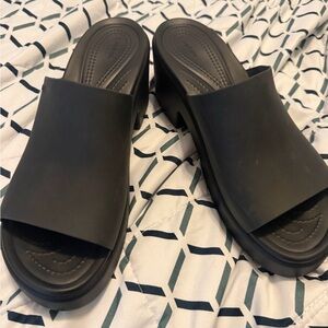 Black Slide Sandals